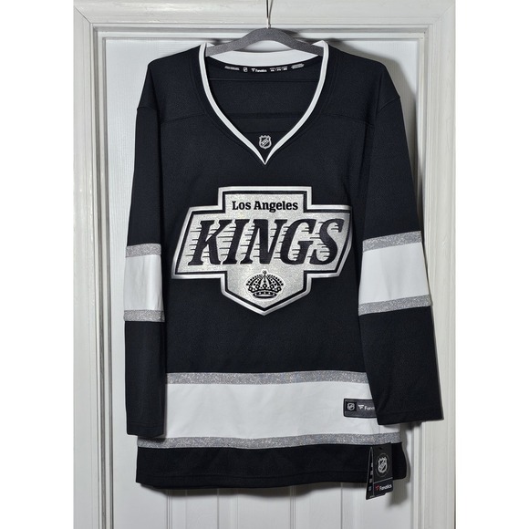 Fanatics Tops - Women's Fanatics Black NHL Los Angeles Kings Home Breakaway Hockey Jersey Sz 2XL